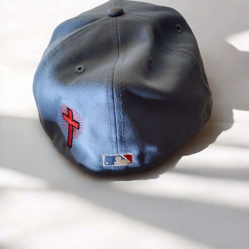 Last Chance -New Era 59FIFTY Yankees 7 1/2 Red Logo Black Brim 1996 World Series - Picture 4 of 9